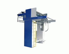 Máquina cortadora de tela tubular
