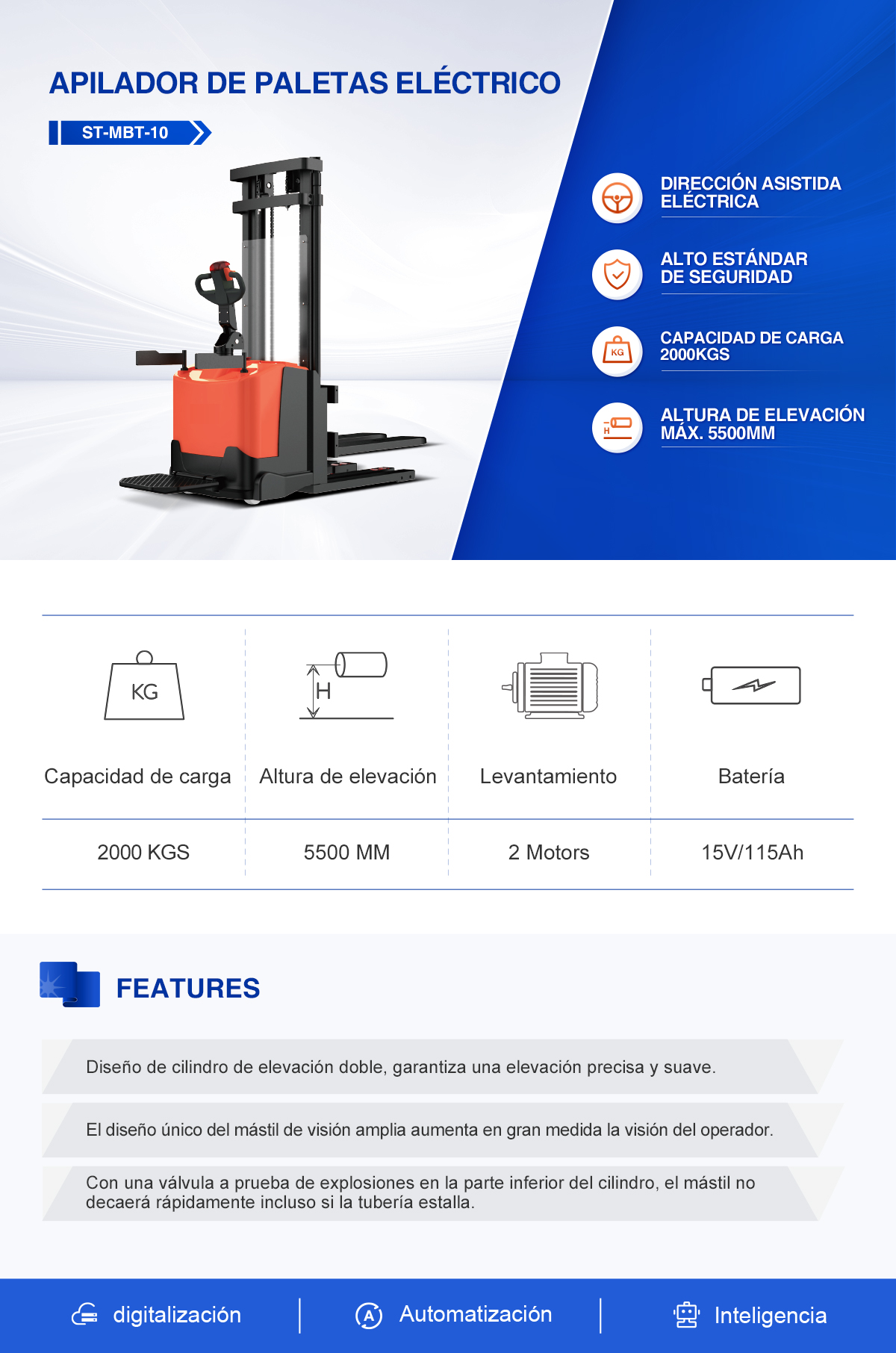 APILADOR DE PALETAS ELÉCTRICO