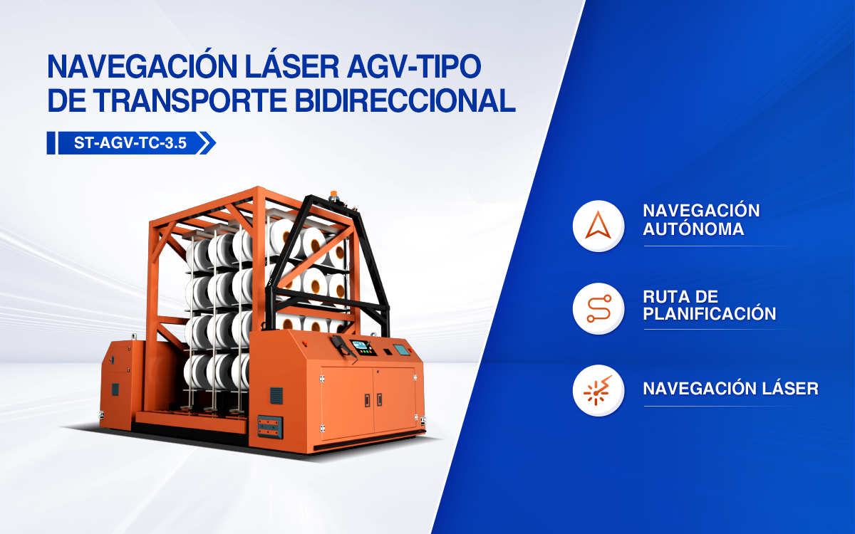 Navegación láser AGV-Tipo de transporte bidireccional 