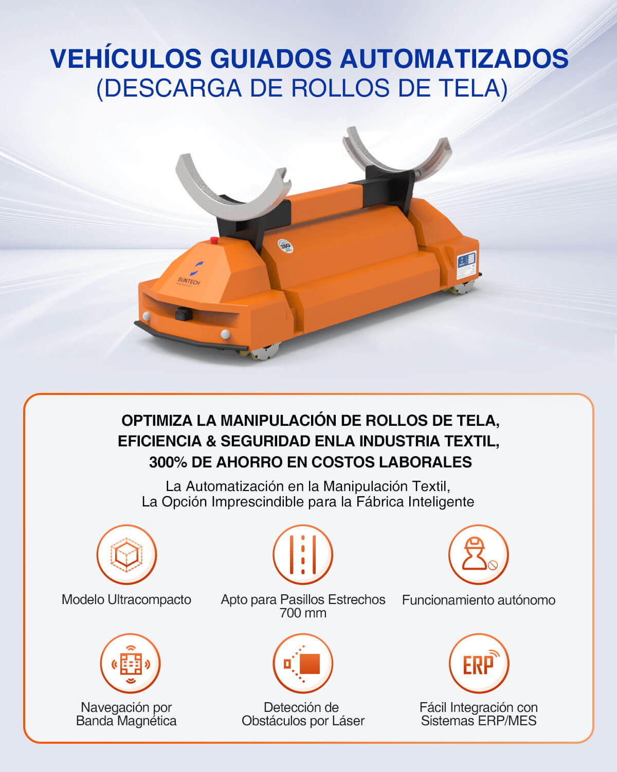 Vehículos Guiados Automatizados Características