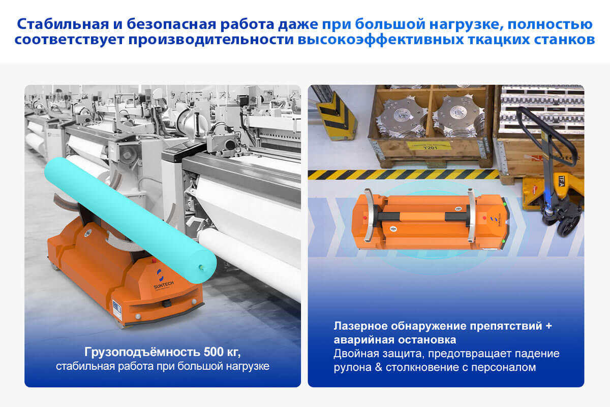 Авто управляемая транспортная тележка Грузоподъёмность 500 кг