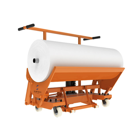 ST-HBT-07 Hydraulic Cloth Roll Doffing Trolley