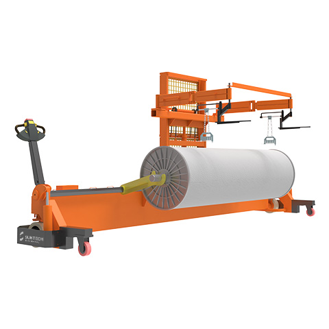 ST-MBT-02 Motorized Warp Beam Lift Trolley with Harness Mounting Device