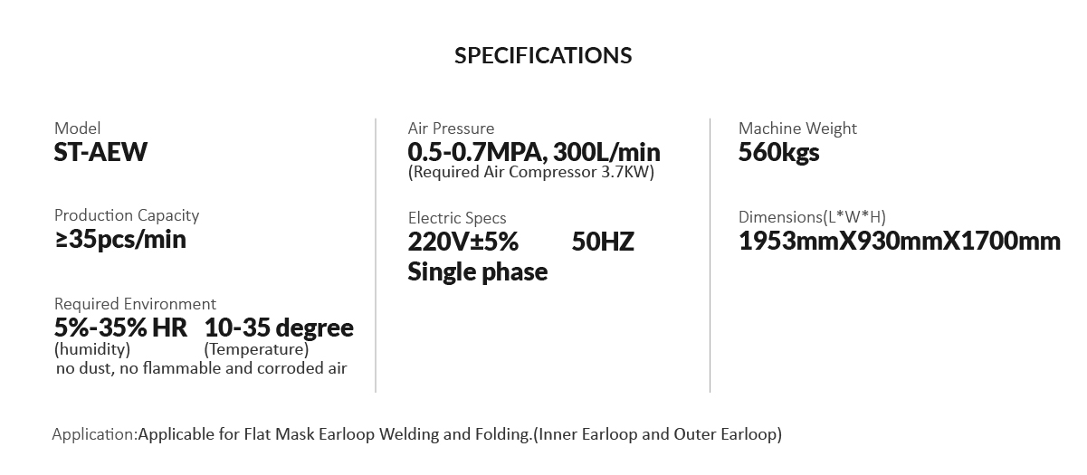 automatic earloop welding machine