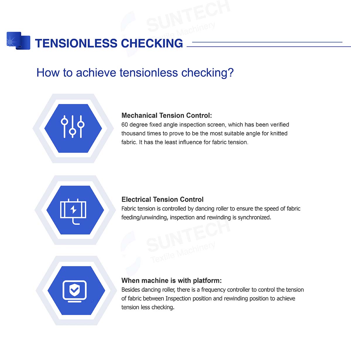 Fabric Inspection Table for Knits Fabric Checking Machine SUNTECH