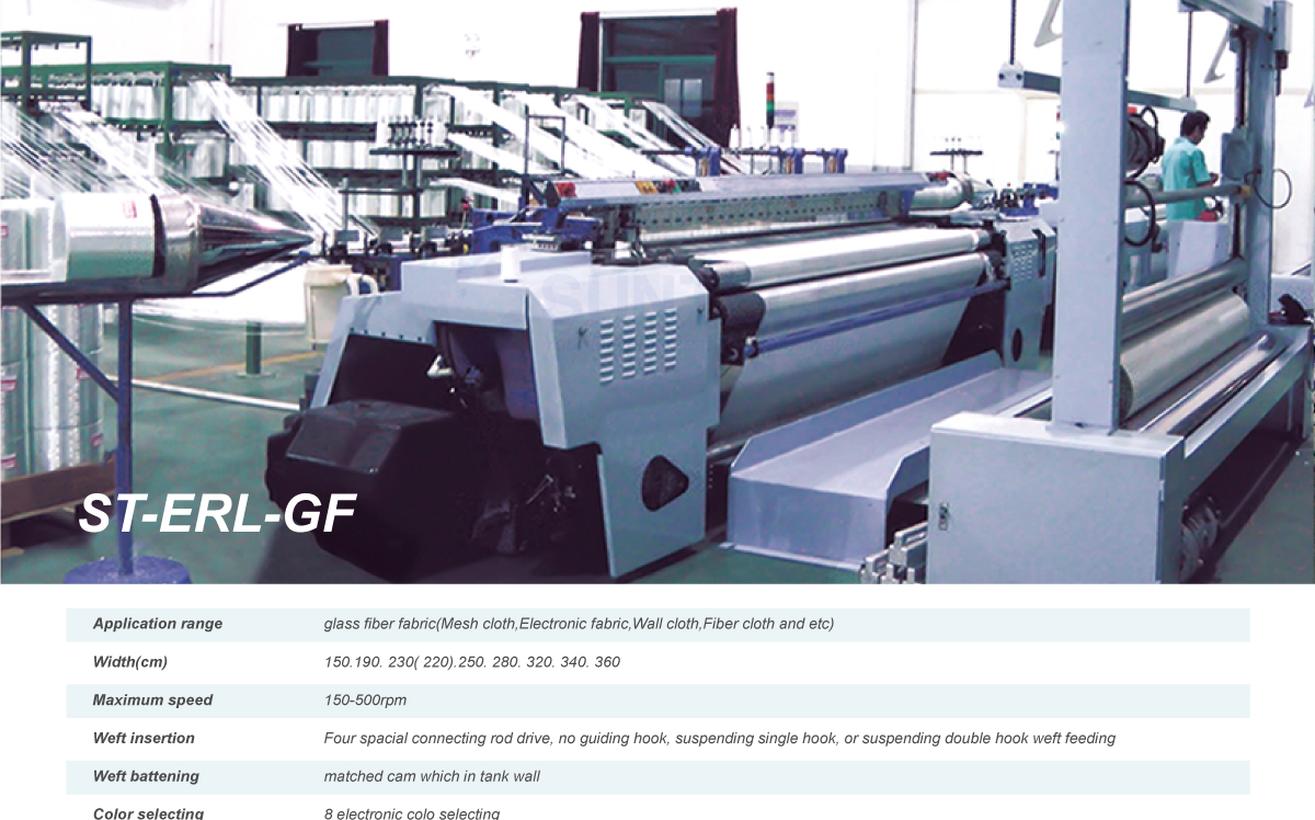 Fully Electronic Glass Fiber Rapier Loom