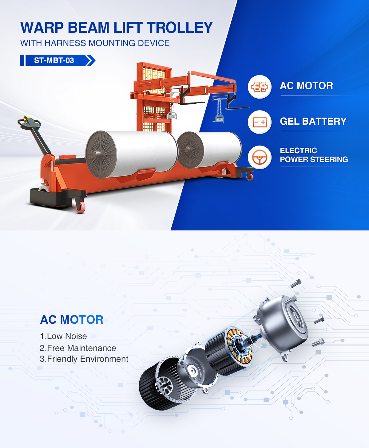 SUNTECH Beam Trolley With Harness Mounting Device