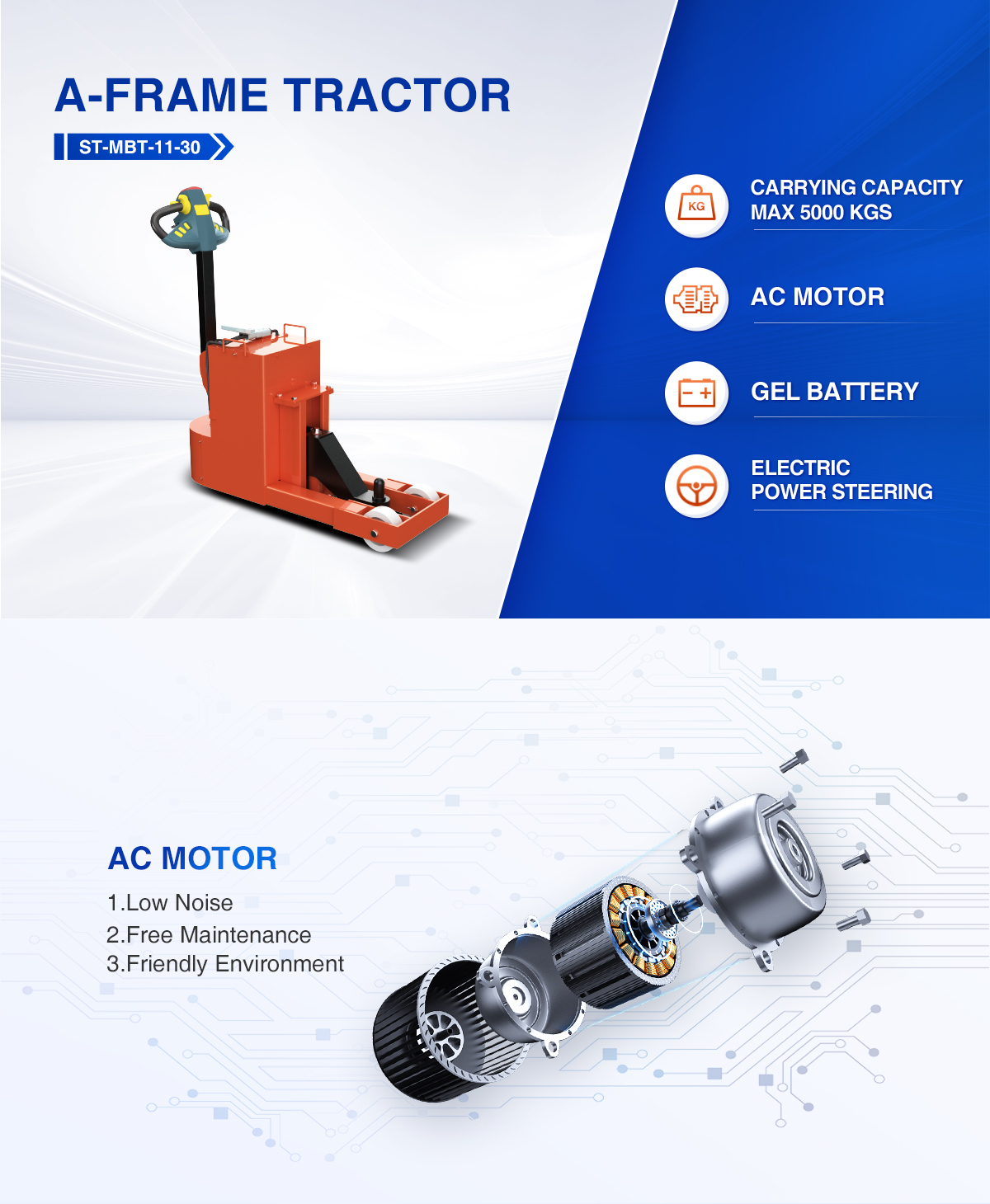 Electric A-frame Tow Tractor