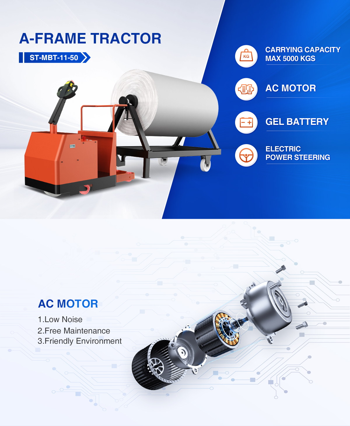Electric A-frame Tow Tractor