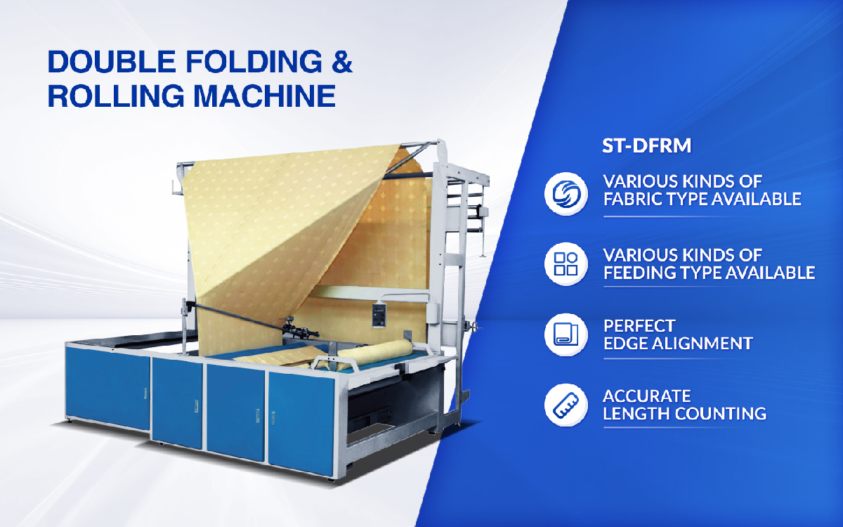fabric folding machine for rolling