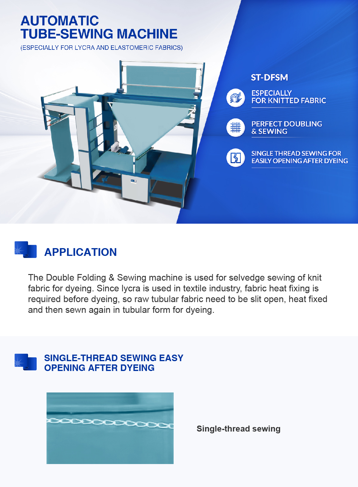 automatic tubular sewing machine