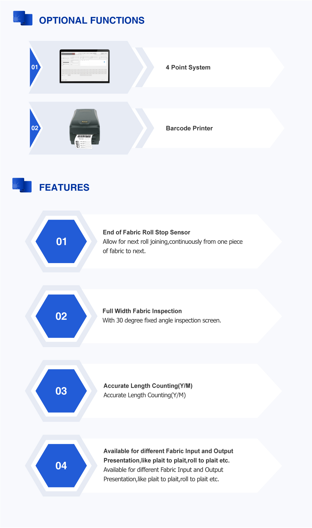 SUNTECH fabric checking machine