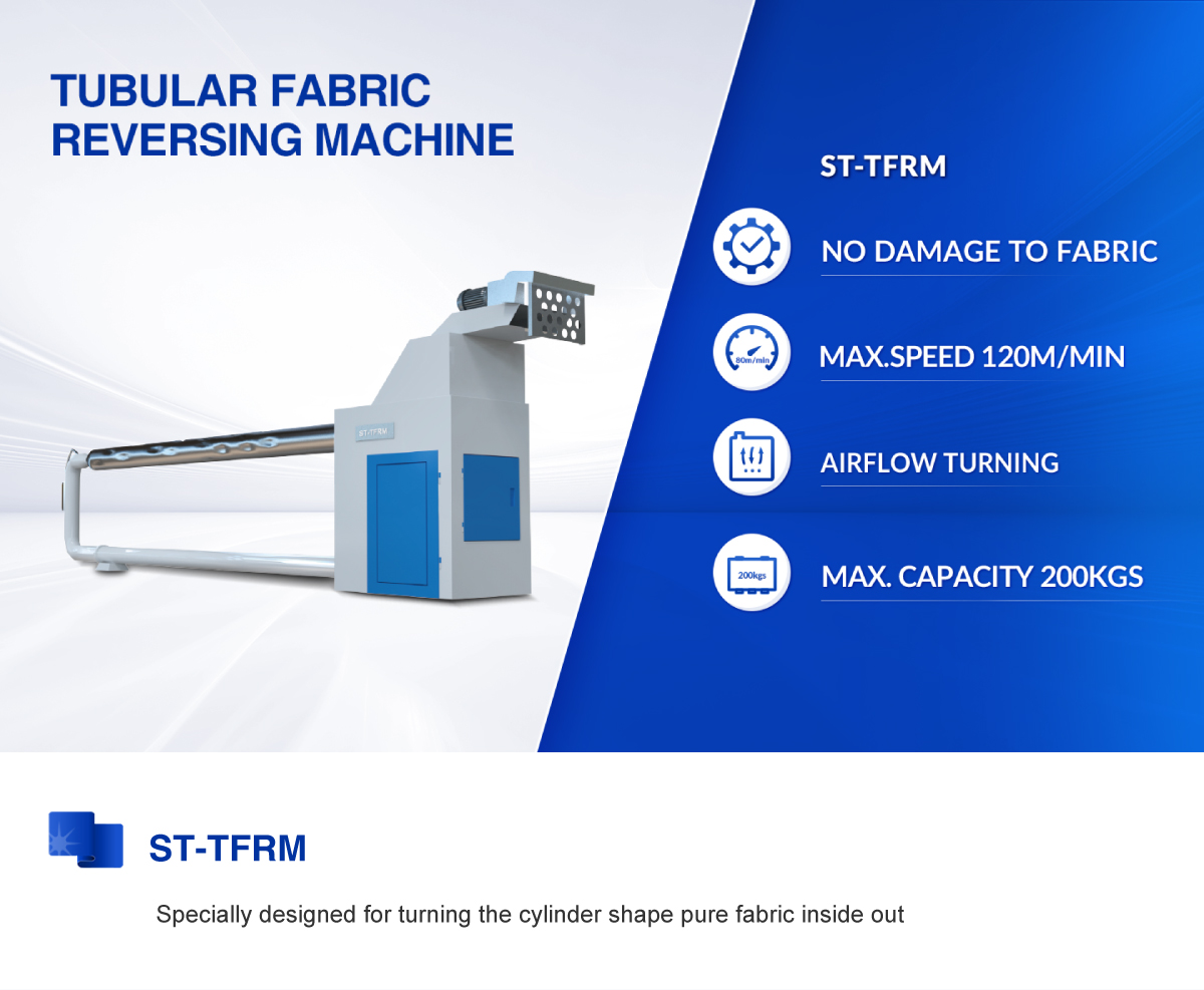 tubular fabric reversing machine