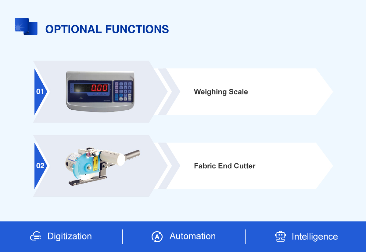 fabric inspection rolling machine