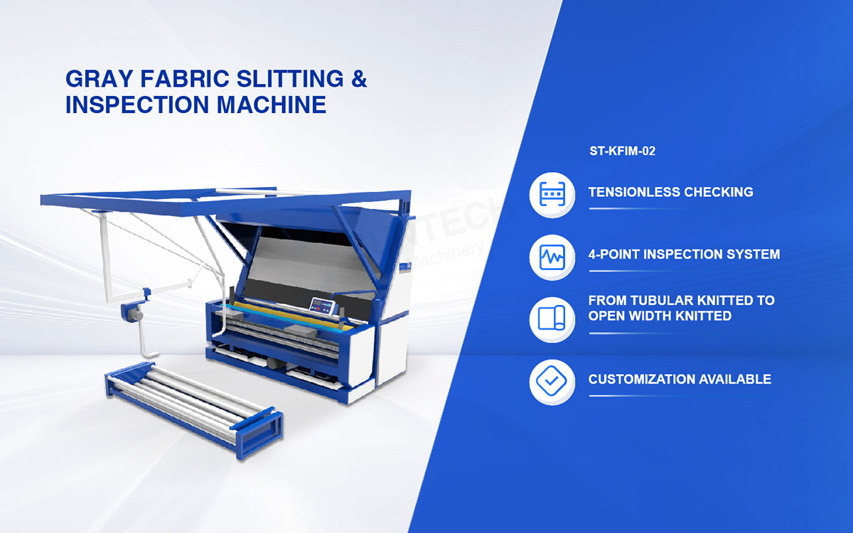 gray fabric slitting inspection machine