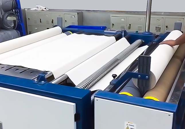 fabric roll cutting machine