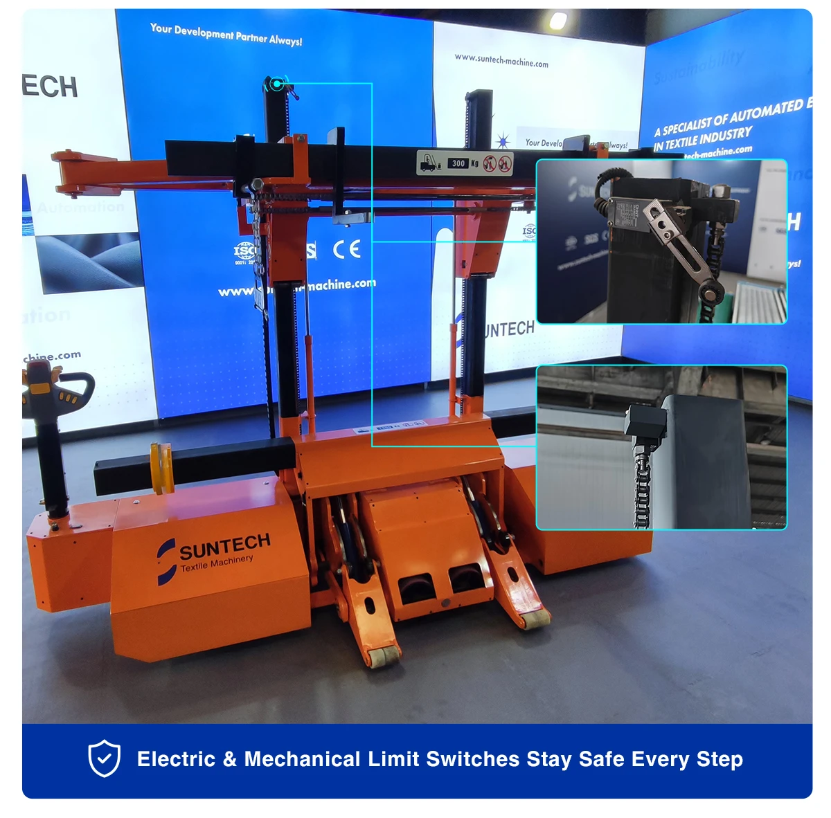 Electric Warp Beam Lift Trolley With Harness Mounting Device ...