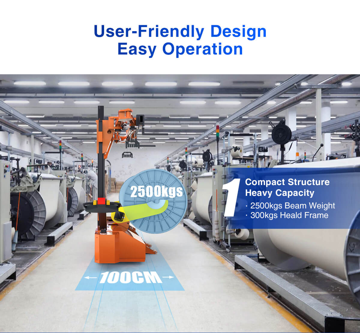 Electric Warp Beam Lifting Trolley compact structure