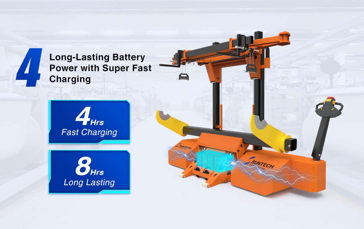 Electric Warp Beam Lifting Trolley super fast charging