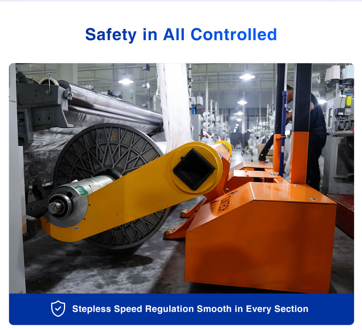 Electric Warp Beam Lifting Trolley safety in all controlled