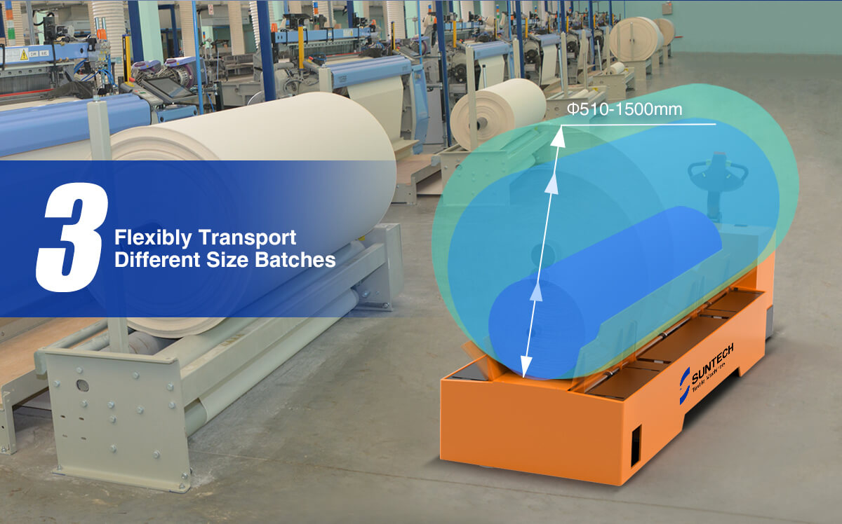 Electric Big Batch Transport Trolley flexibly transport