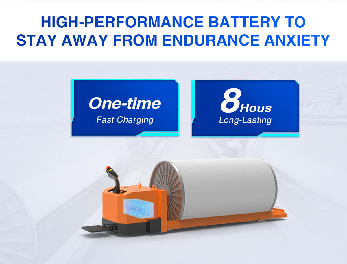 Electric Warp Beam Transport Trolley one-time fast charging