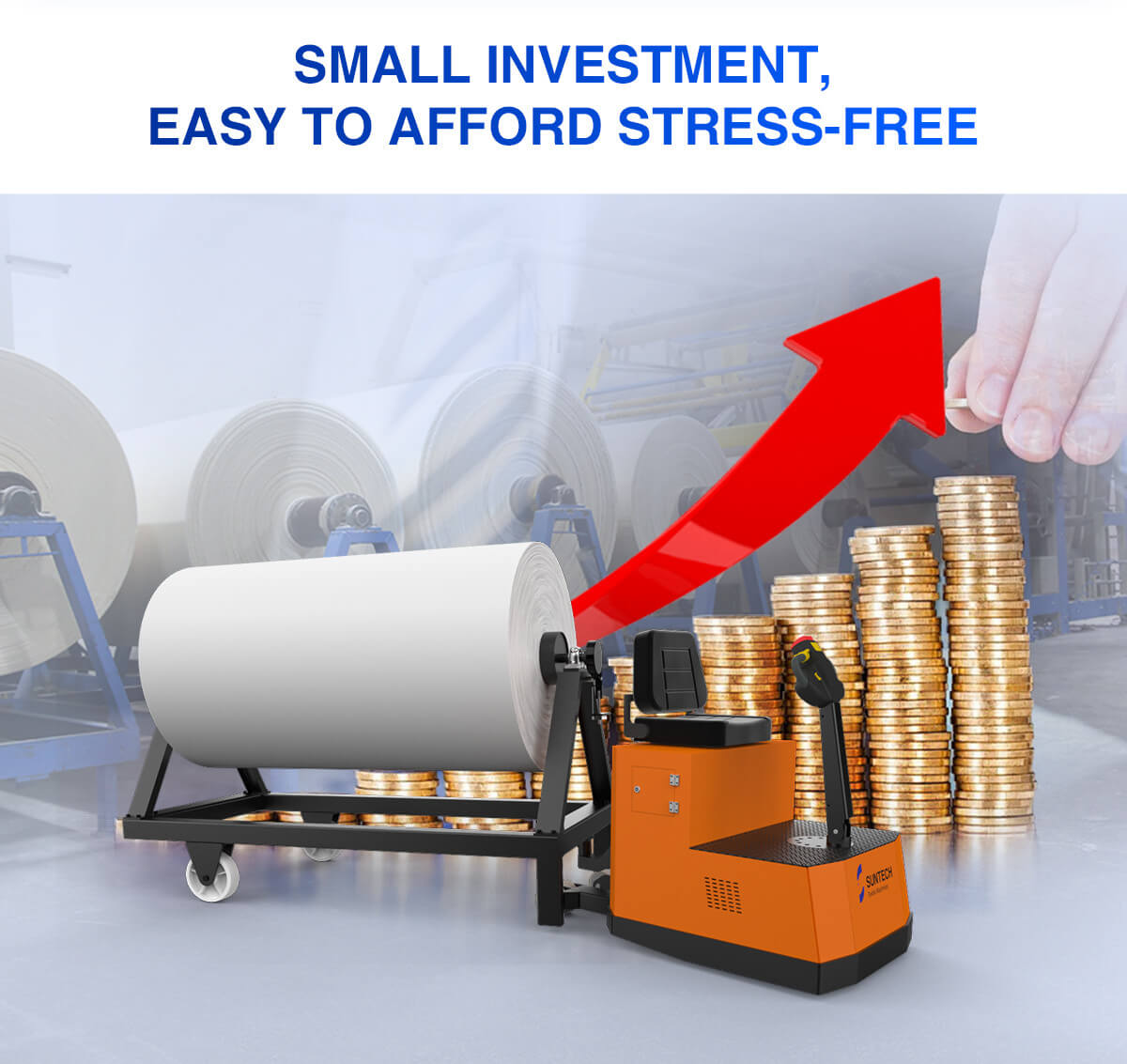 small investment easy to afford stress-free Electric A-frame Tractor