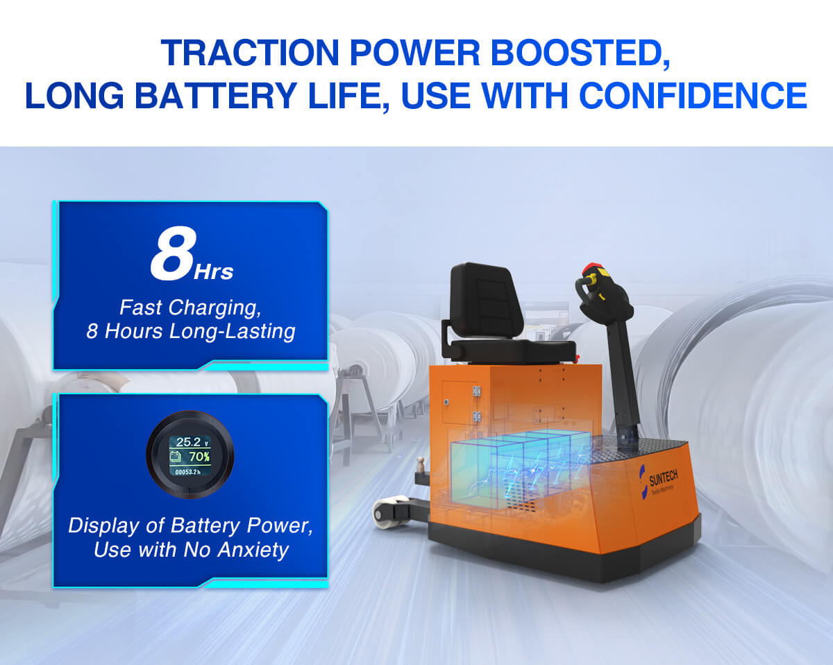Electric A-frame Tractor long battery life