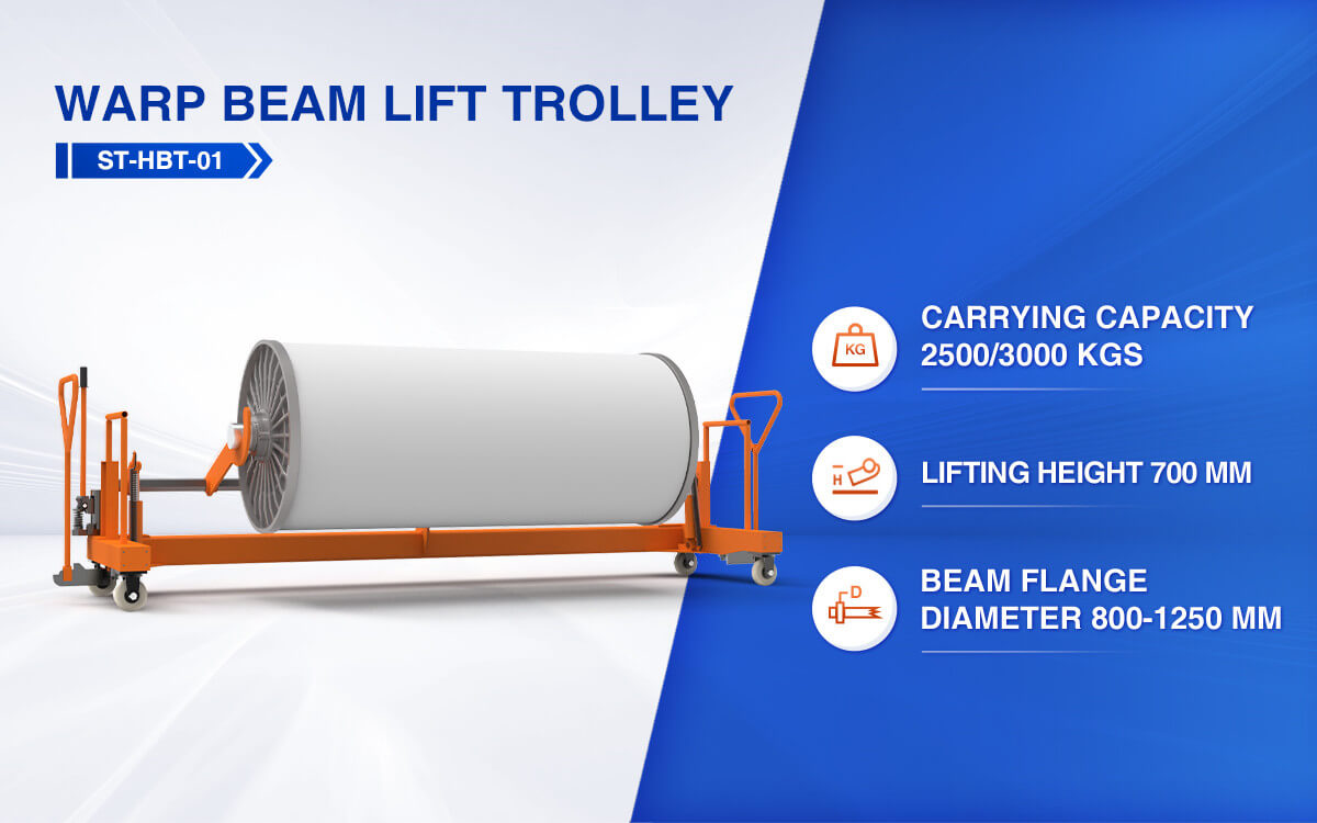 hydraulic warp beam lift trolley for sale