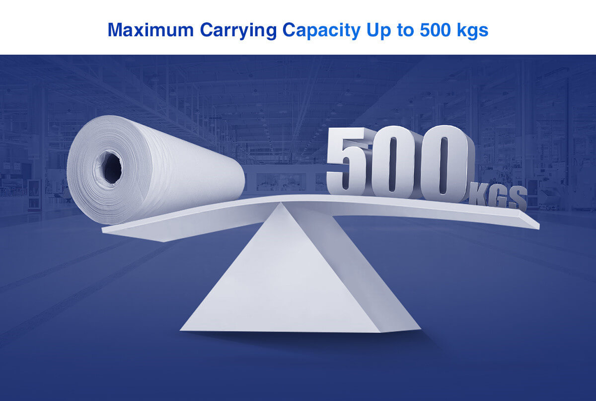 hydraulic cloth roll doffing truck max carrying capacity 500kgs