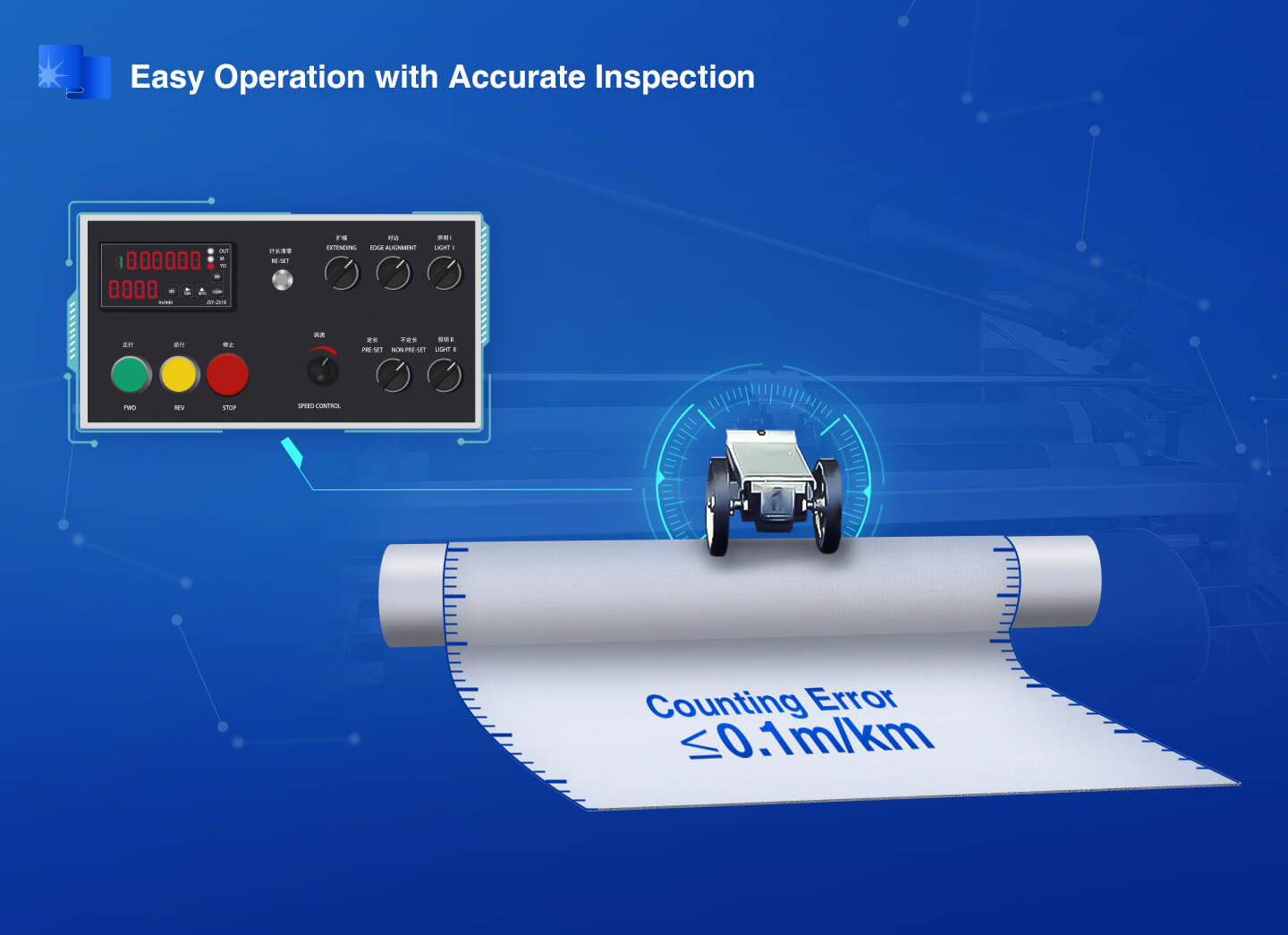 fabric inspection machine Ideal for Knitted Fabrics is easy operation 