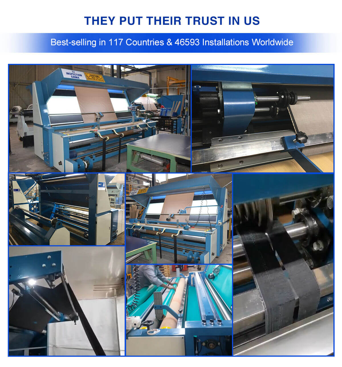 Fabric Slitting and Inspection Machine customer feeds