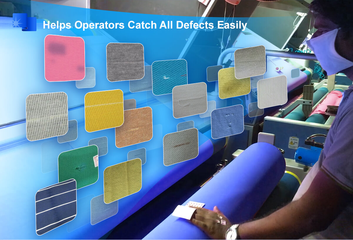 Knitted Fabric Inspection Machine Tension-less Checking helps operators catch all defects