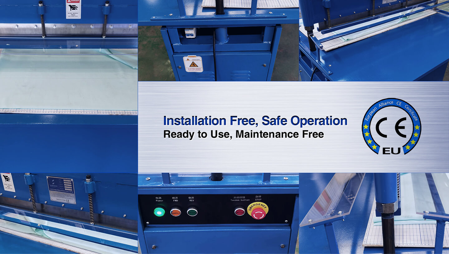 Motorized Type Fabric Pinking Machine installation free