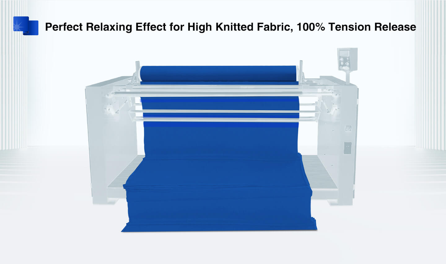 fabric relaxing machine compact type 100% tension release