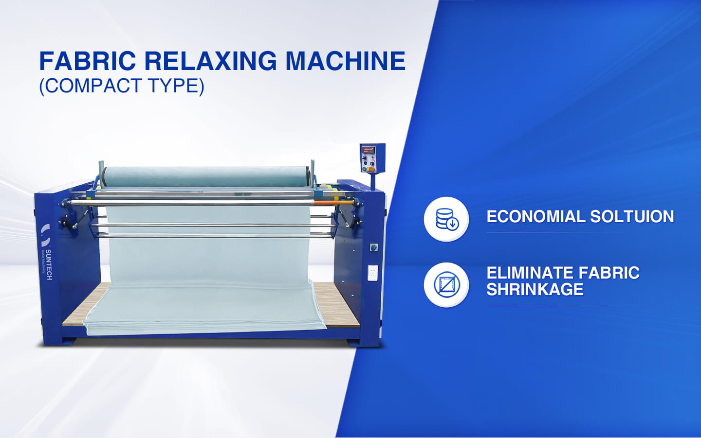 fabric relaxing machine compact type features