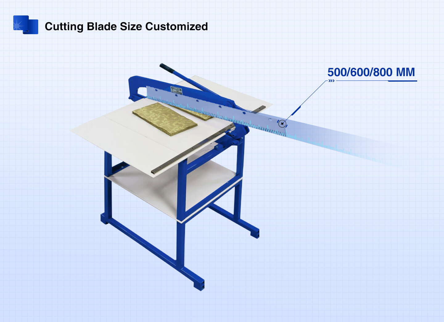 Fabric Swatch Cutter cutting blade size customized