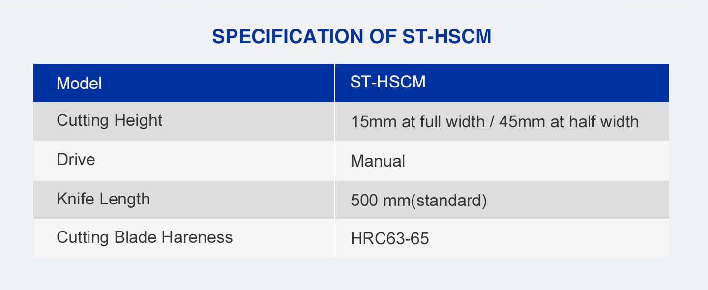 Fabric Swatch Cutter specification