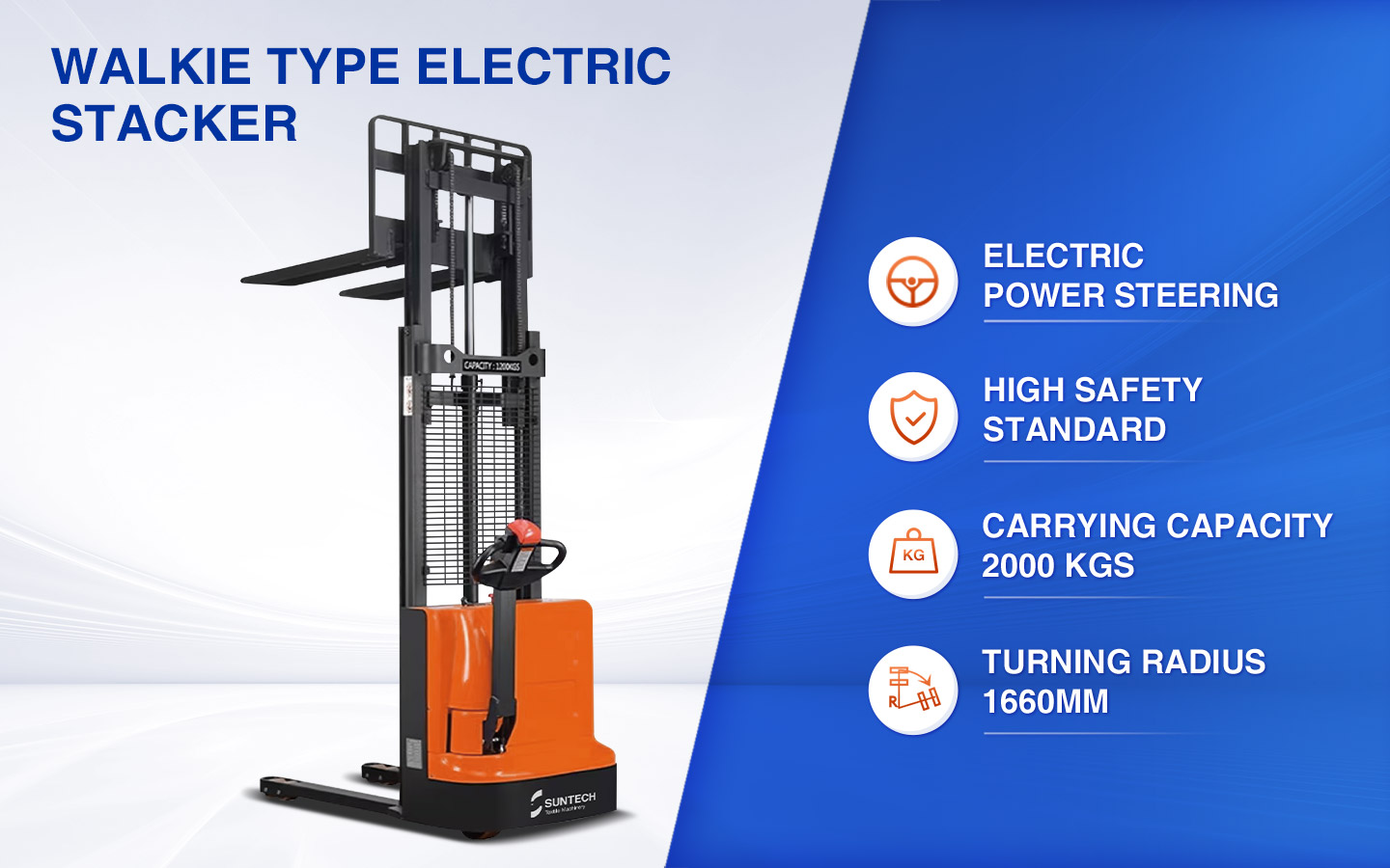 Walkie Type Electric Stacker Advantages