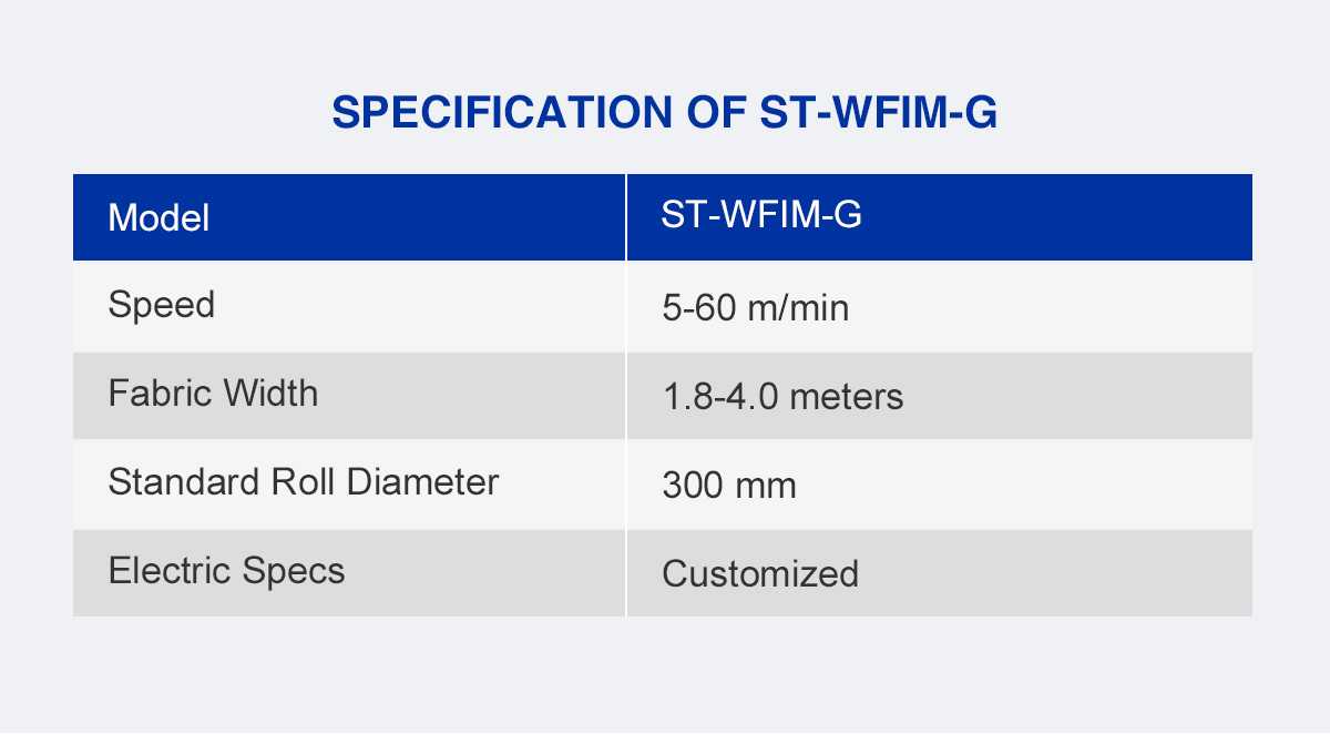 Compact Woven Fabric Inspection Machine specification
